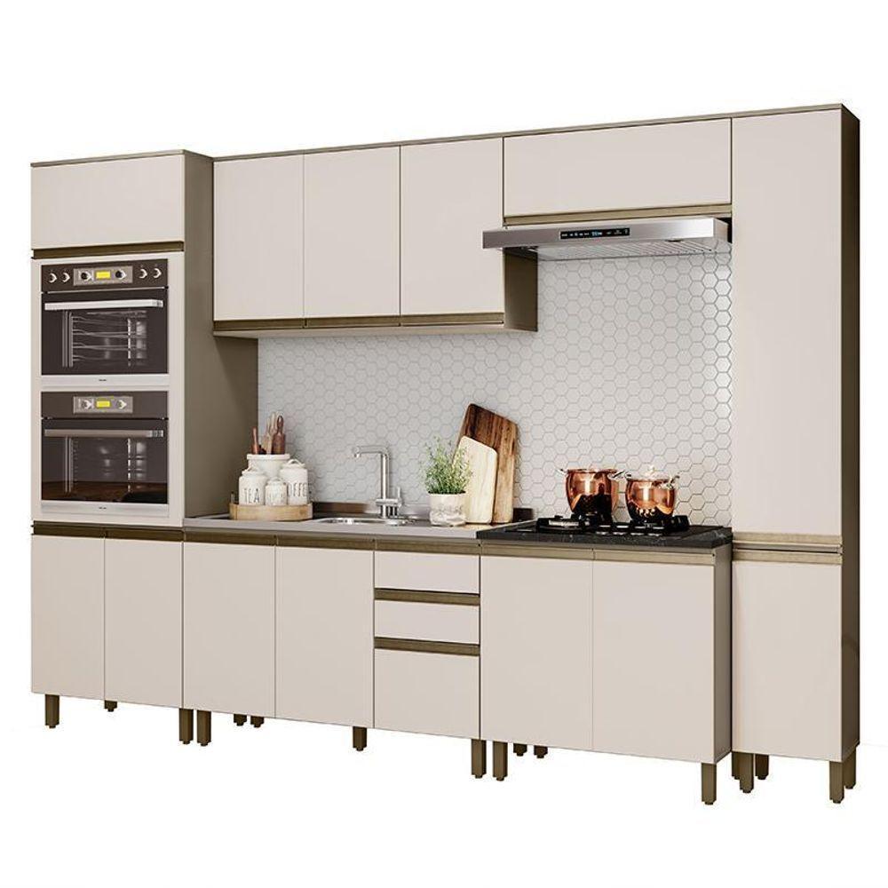 Cozinha Completa 6 Peças Connect Duna-cristal Com Paneleiro - Móveis Henn Duna-cristal - 1