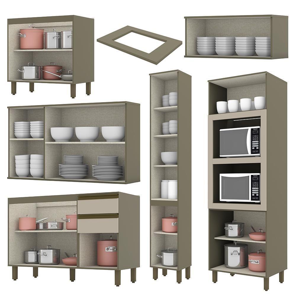 Cozinha Completa 6 Peças Connect Duna-cristal Com Paneleiro - Móveis Henn Duna-cristal - 4