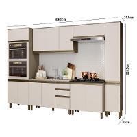 Cozinha Completa 6 Peças Connect Duna-cristal Com Paneleiro - Móveis Henn Duna-cristal - 5