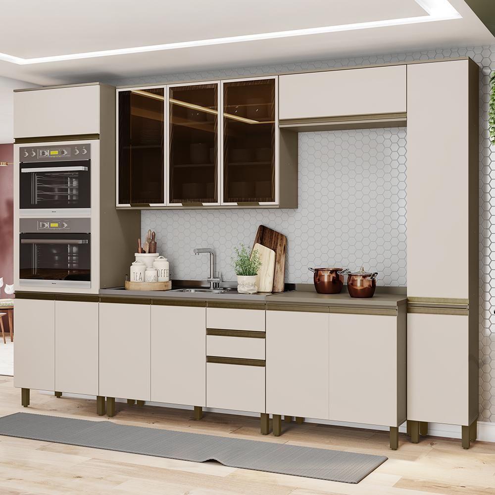 Cozinha Modulada Connect 6 Peças Duna-cristal Com Torre Quente 2 Fornos - Móveis Henn Duna-cristal - 2