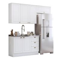 Cozinha Completa Americana 3 Peças Branco - Móveis Henn Branco - 1