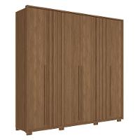 Guarda Roupa Casal Coimbra 6 Portas Jatobá Com Pés - Santos Andirá Jatobá - 1