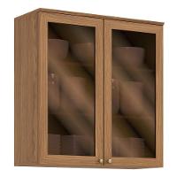Armário Aéreo Requinte 80cm 2 Portas Nature Com Vidro - Móveis Henn Nature - 1