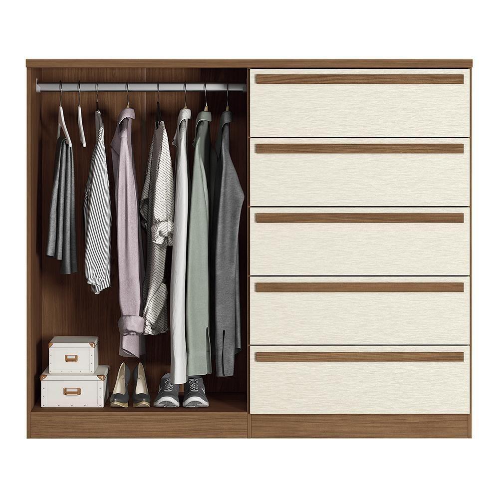 Cômoda Málaga Gold 2 Portas E 5 Gavetas Jatobá-areia - Santos Andirá Jatobá-areia - 4