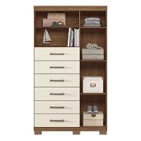 Multi-cômoda Marabá 1.6 1 Porta E 6 Gavetas Jatobá-areia Com Pés - Santos Andirá Jatobá-areia - 3