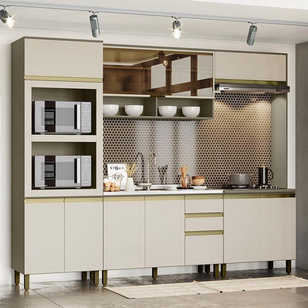Cozinha Completa 5 Peças Connect Duna-cristal Com Torre Quente E Lateral - Móveis Henn Duna-cristal - 2