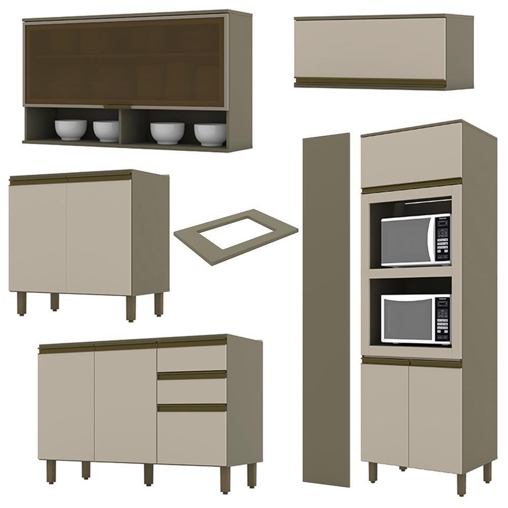 Cozinha Completa 5 Peças Connect Duna-cristal Com Torre Quente E Lateral - Móveis Henn Duna-cristal - 3