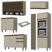 Cozinha Completa 5 Peças Connect Duna-cristal Com Torre Quente E Lateral - Móveis Henn Duna-cristal - 3