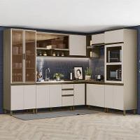 Cozinha Completa De Canto 8 Peças Connect Duna-cristal Com Torre Quente 2 Fornos - Móveis Henn Duna-cristal - 2