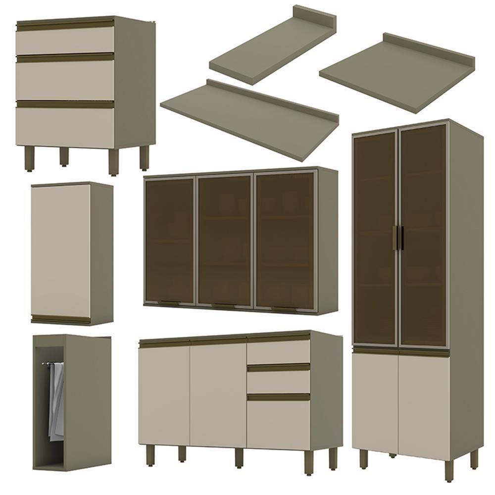 Cozinha Completa 7 Peças Connect Duna-cristal Com Cristaleira - Móveis Henn Duna-cristal - 3
