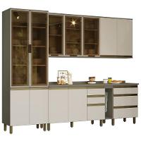 Cozinha Completa 7 Peças Connect Duna-cristal Com Cristaleira - Móveis Henn Duna-cristal - 1