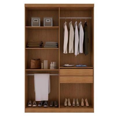 Guarda Roupa Solteiro Heros 4 Portas 2 Gavetas Imbuia Com Grafite MDF