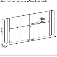 Painel Para Tv 75 Pol E Rack Bancada Mdf Ariana Off White Dj Moveis Off White - 3