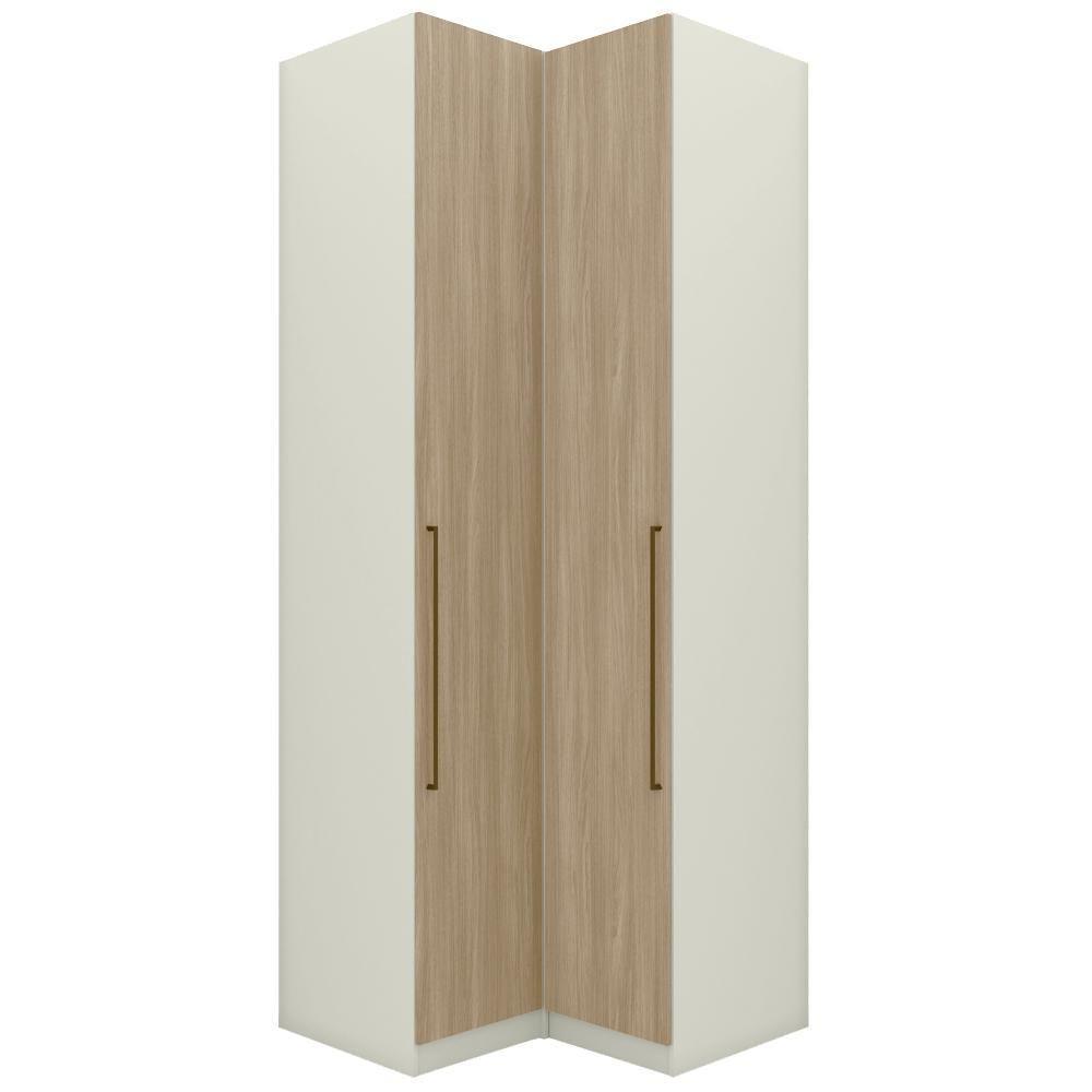 Guarda Roupa Modulado 2 Pecas 241x80 Cm Seletto Areia Jequitiba Henn Areia Jequitiba - 1