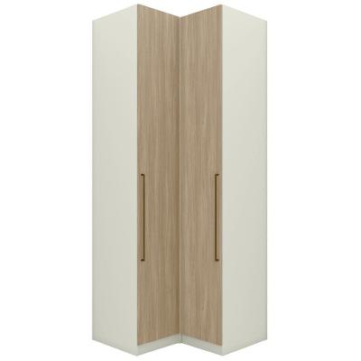 Guarda Roupa Modulado 2 Pecas 241x80 Cm Seletto Areia Jequitiba Henn Areia Jequitiba