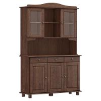 Cristaleira Rubi 5 Portas E 3 Gavetas Café - Finestra Móveis Café - 1