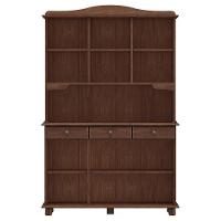 Cristaleira Rubi 5 Portas E 3 Gavetas Café - Finestra Móveis Café - 3