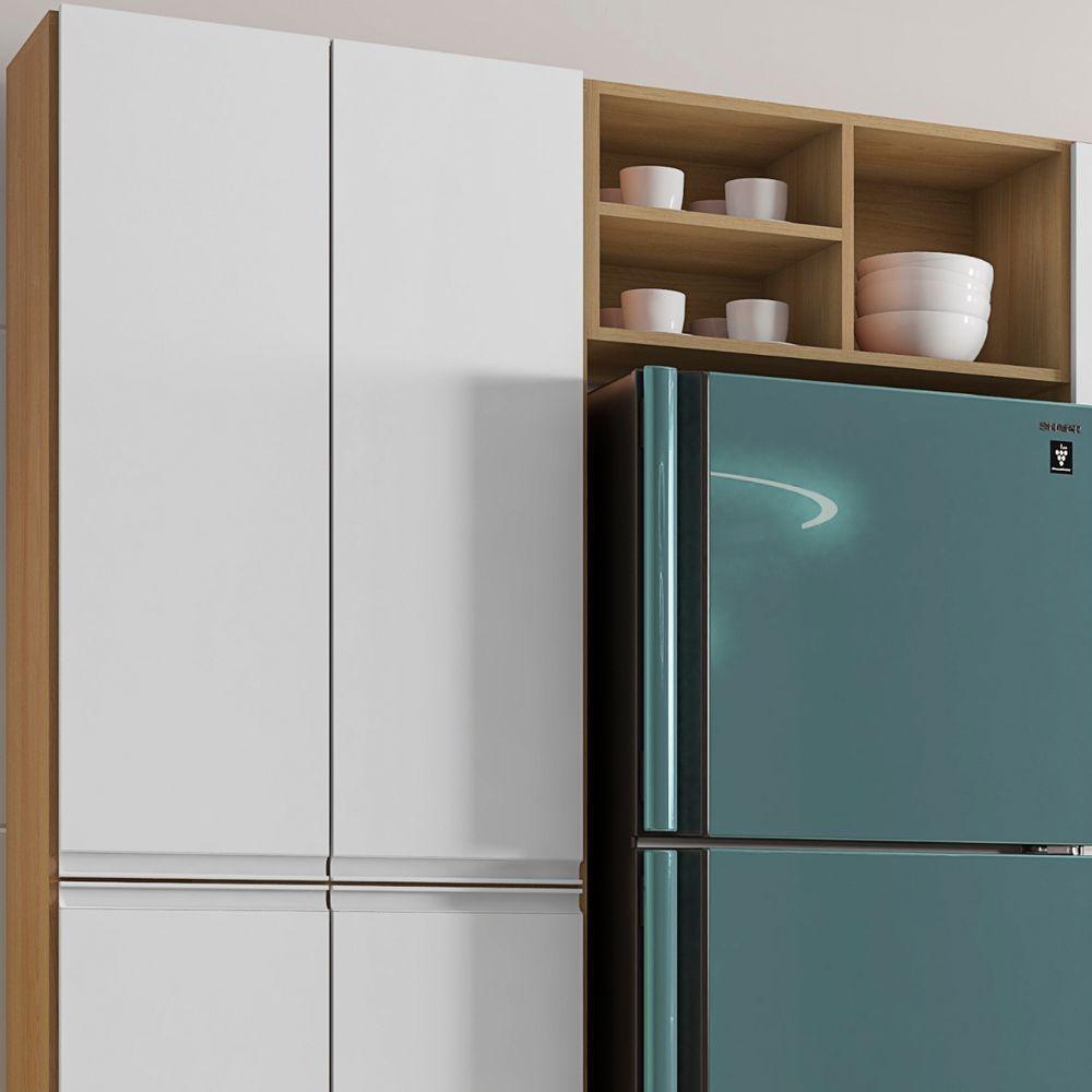 Cozinha Modulada Completa 4 Peças Vanessa Amendoa Branco Ajl - 5
