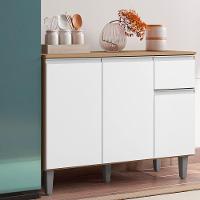 Cozinha Modulada Completa 4 Peças Vanessa Amendoa Branco Ajl - 7