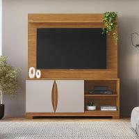Home Com Painel Para Tv Até 56 Polegadas União Jcm Cinamomo Off White - 2