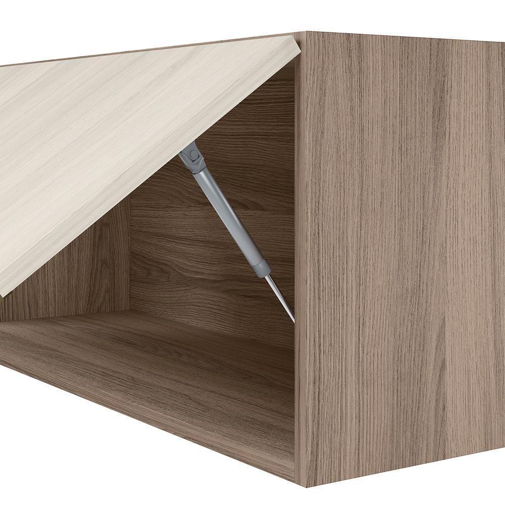 Armario Aereo E Balcao Mdf 70cm Kali Carvalho Toq Bianco Toq Nicioli Carvalho Toq Bianco Toq - 6