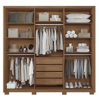 Guarda Roupa Casal Coimbra 6 Portas Jatobá-areia Com Pés - Santos Andirá Jatobá-areia - 3