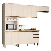 Cozinha Completa 4 Peças Connect Off White Com Torre Quente 1 Forno - Móveis Henn Off White - 1