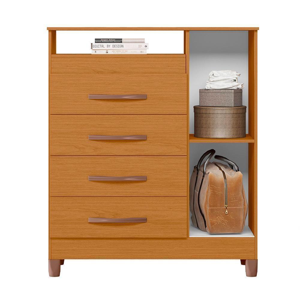 Cômoda Turquesa 1 Porta E 4 Gavetas Cinamomo - Móveis Albatroz Cinamomo - 3