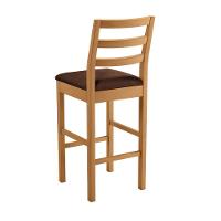 Banqueta Jade 02 Madeira Maciça Jcm Verona Chocolate - 2