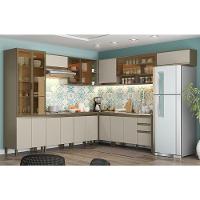 Cozinha Completa De Canto 10 Peças Connect Duna-cristal Com Cristaleira - Móveis Henn Duna-cristal - 2