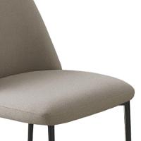 Conjunto 2 Cadeiras Londres Linho Bege Metal Preto - 2