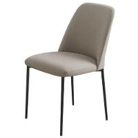 Conjunto 2 Cadeiras Londres Linho Bege Metal Preto - 8