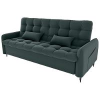 Sofa Cama 2 Lugares 200cm Pillar Veludo E401 Chumbo Milani Store Chumboo - 1