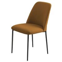 Conjunto 2 Cadeiras Londres Veludo Terracota Metal Preto - 6