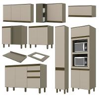 Cozinha Completa De Canto Connect 8 Peças Duna-cristal Com Torre Quente 2 Fornos - Móveis Henn Duna-cristal - 3