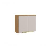 Armário Aéreo De Cozinha 80cm 2 Portas New Porto - Itatiaia Freijó-off White - 1