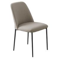 Conjunto 2 Cadeiras Londres Veludo Cappuccino Metal Preto - 9