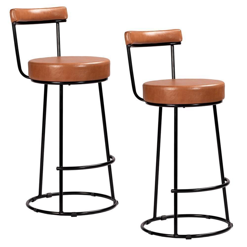 Kit 2 Banquetas Miami 96cm Couríssimo Amarula - Salaone Amarula - 1