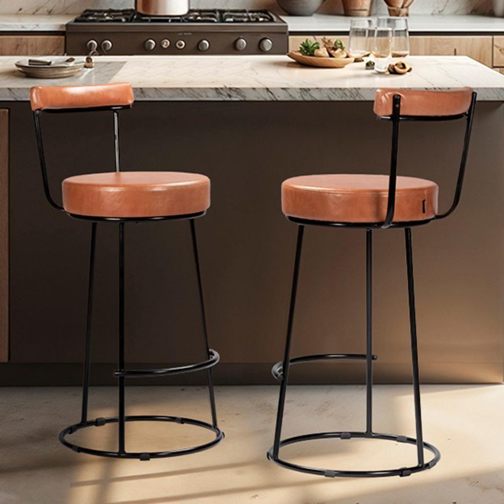 Kit 2 Banquetas Miami 96cm Couríssimo Amarula - Salaone Amarula - 2