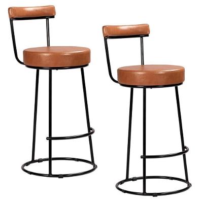 Kit 2 Banquetas Miami 96cm Couríssimo Amarula - Salaone Amarula