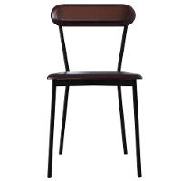 Kit 03 Cadeiras Estofada Para Sala De Jantar Liora Preto C01 Courino Café - Lyam Decor - 6