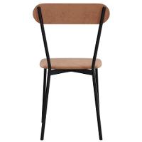 Kit 04 Cadeiras Estofada Para Sala De Jantar Liora Preto C01 Veludo Bege - Lyam Decor - 9