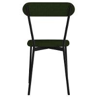 Kit 02 Cadeiras Estofada Para Sala De Jantar Liora Preto C01 Linho Verde Musgo - Lyam Decor - 7