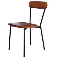 Kit 02 Cadeiras Estofada Para Sala De Jantar Liora Preto C01 Courino Caramelo - Lyam Decor - 7