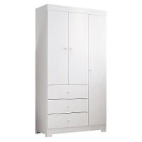 Guarda Roupa Infantil Duda 3 Portas E 3 Gavetas Branco - Phoenix Baby Branco - 1