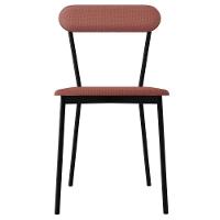 Kit 08 Cadeiras Estofada Para Sala De Jantar Liora Preto C01 Linho Rosê - Lyam Decor - 3