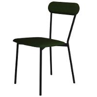 Kit 06 Cadeiras Estofada Para Sala De Jantar Liora Preto C01 Linho Verde Musgo - Lyam Decor - 7