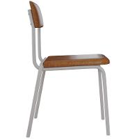 Kit 04 Cadeiras Estofada Para Sala De Jantar Sense Branco C01 Courino Caramelo - Lyam Decor - 8