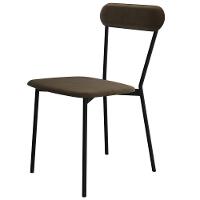 Kit 06 Cadeiras Estofada Para Sala De Jantar Liora Preto C01 Veludo Marrom Sand - Lyam Decor - 7