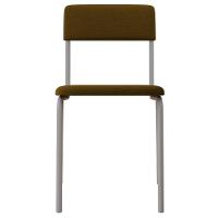 Kit 03 Cadeiras Estofada Para Sala De Jantar Sense Branco C01 Linho Mostarda - Lyam Decor - 3